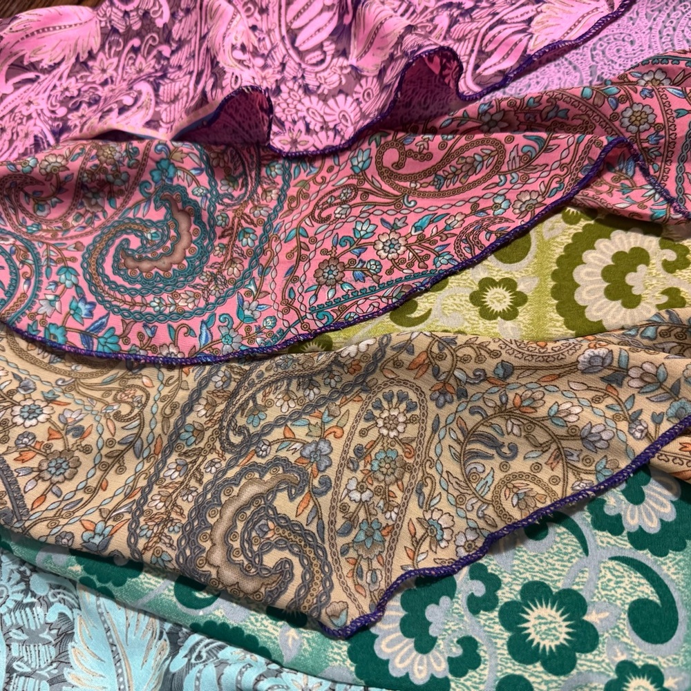 Colorful Paisley Ruffle Skirt - Picture 3 of 8